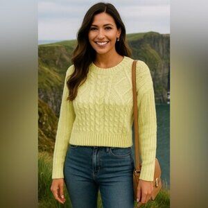 Aeropostale Chunky Knit Sweater Pullover Downtown Streetwear Soft Girl 90s Y2K